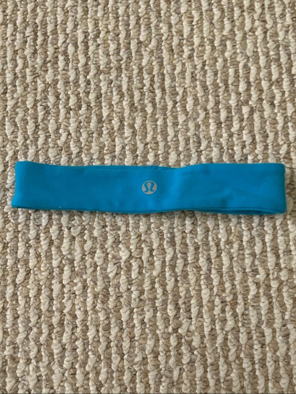 lululemon athletica Teal Logo Stretch Hairband